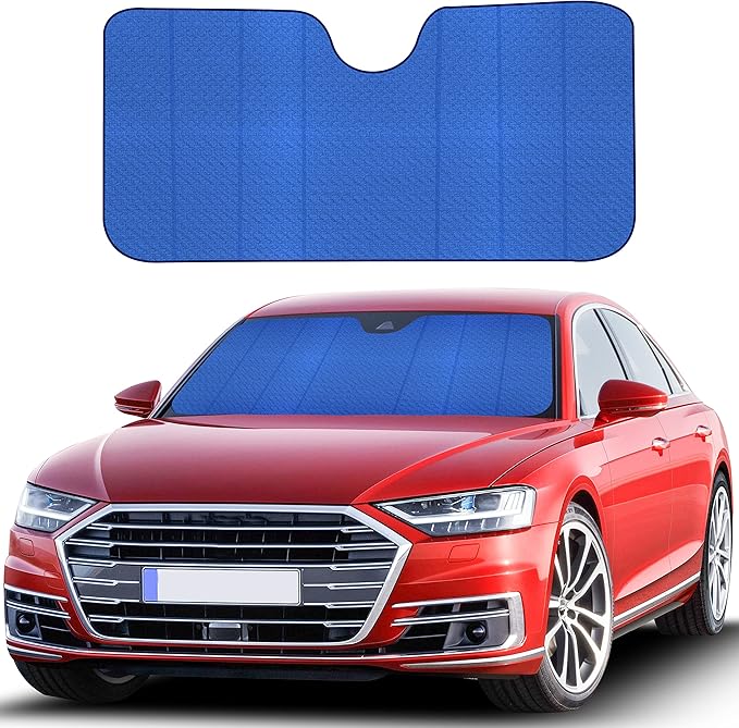 EcoNour Accordion Car Windshield Sun Shade | Reflective Car Window Shades by EcoNour
