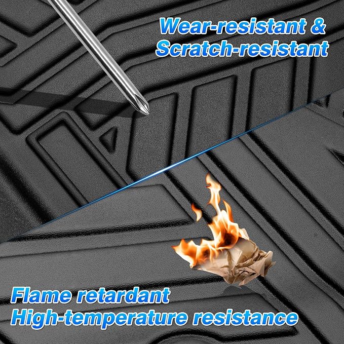 Cartist Floor Mats Fit for Ford Ranger 2024 2025 All Weather Floor Mat Ranger - Image 7