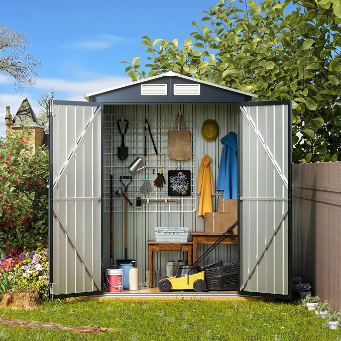 5x3X6.3FT Outdoor Steel Storage Shed - Image 5