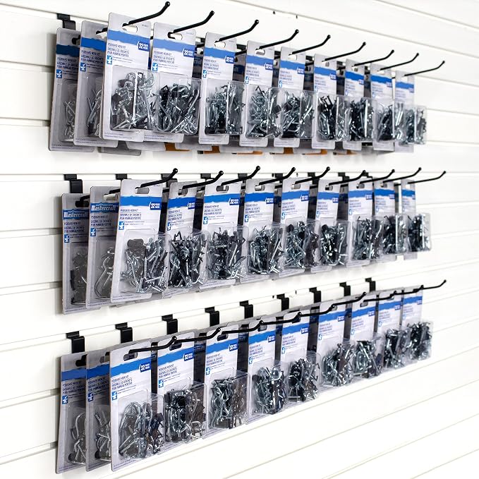 unp POETISKE Slatwall Hooks 32PC 10 Inch Slatwall Accessories Slatwall Panel - Image 6