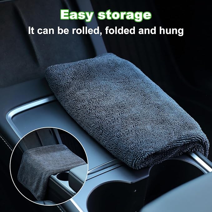 JOYMOOP Car Dry Towel, Quick Drying, Large Size, Microfiber Cleaning Cloth - Image 8