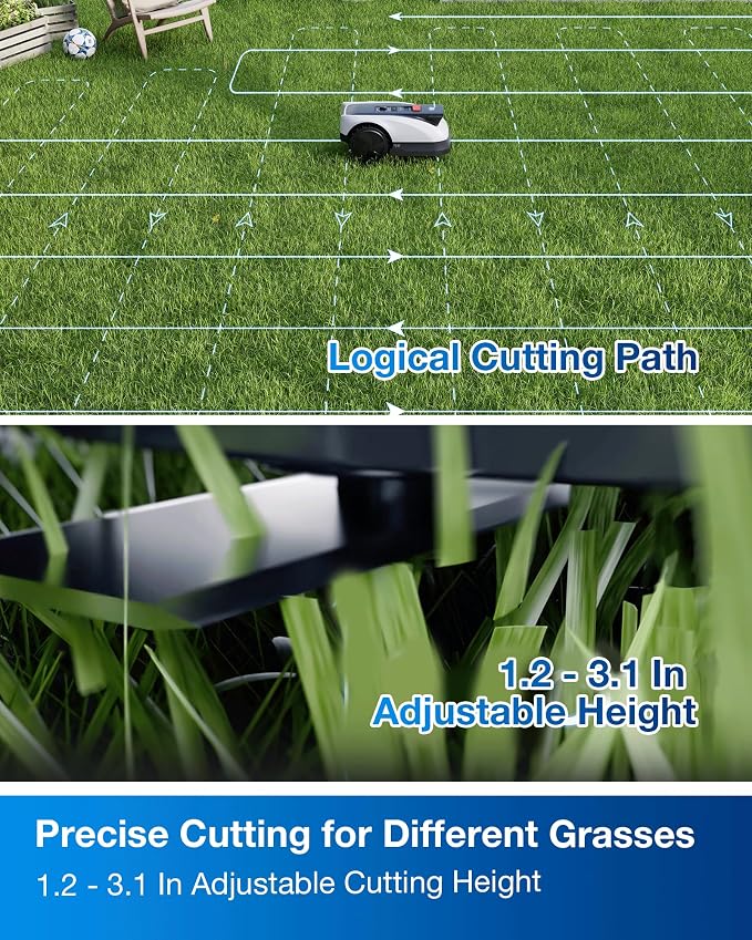 ECOVACS Goat O1000 RTK Robot Lawn Mower, Perimeter Wire Free Vision Robotic - Image 7
