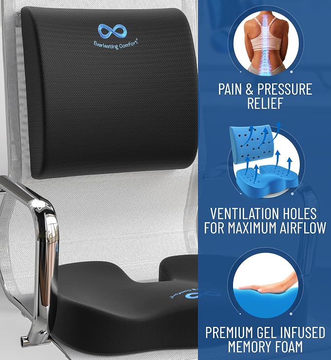 Everlasting Comfort Doctor Recommended Memory Foam Seat Cushion - Image 2