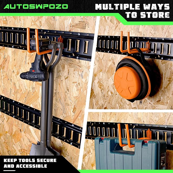 2-Pack E-Track Heavy Duty Shovel/Tool Hanger, E Track Hooks - Image 5