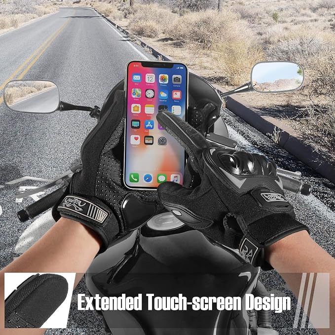 COFIT Motorcycle Gloves Breathable, Touchscreen Motorbike Gloves Anti-Slip - Image 3