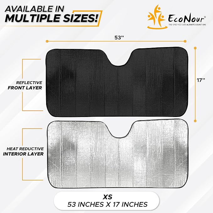 EcoNour Accordion Windshield Sun Shade - Image 3