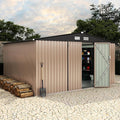 10x12 FT Metal Storage Sheds Outdoor by RELJOFUM