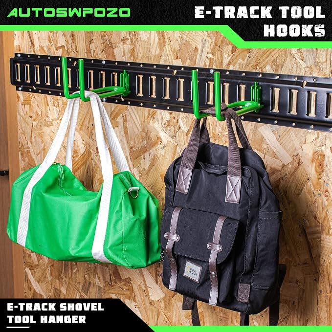 8-Pack E-Track Heavy Duty Shovel/Tool Hanger - Image 6