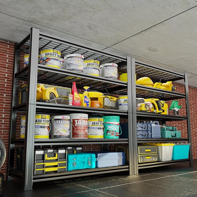 Garage Shelving, Heavy Duty 5-Tier Wire Shelving Unit, 2500 lbs Load Capacity - Image 7