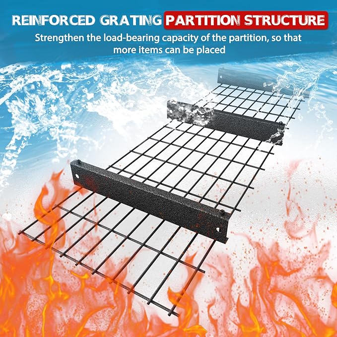 MUPATER 68.11” W × 23.62” D × 59.84” H Garage Shelving, 9000 LBS Heavy Duty - Image 8