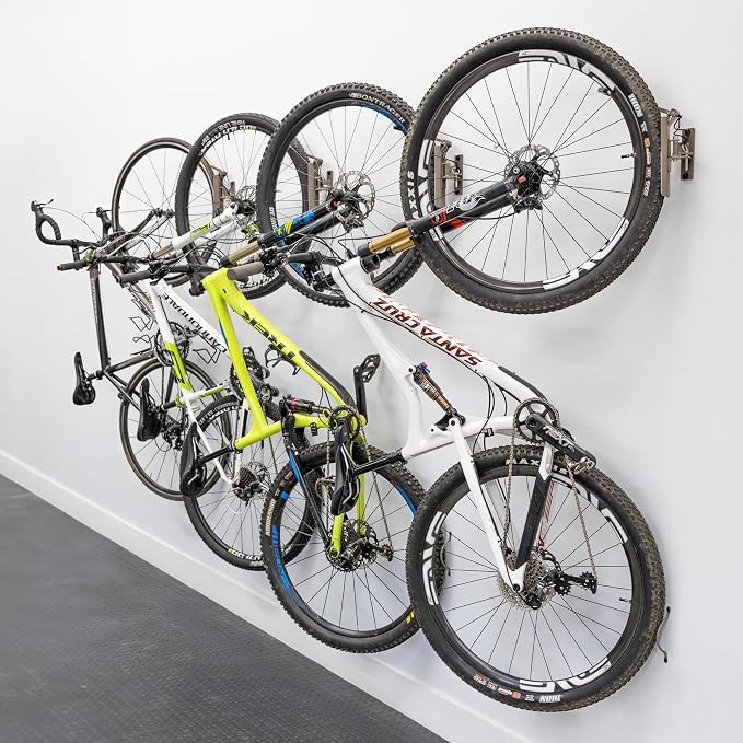 StoreYourBoard Bike Swivel Rack – Wall Mounted Garage Bike Storage, Vertical by StoreYourBoard