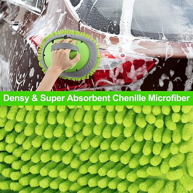 62'' Car Wash Brush with Long Handle, Soft Bristle Scratch-Free Car Wash - Image 8