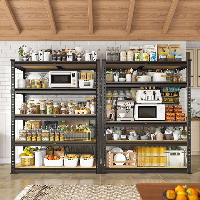REIBII 2000LBS Garage Shelving Heavy Duty Storage Shelves 72" H Metal Shelving - Image 2