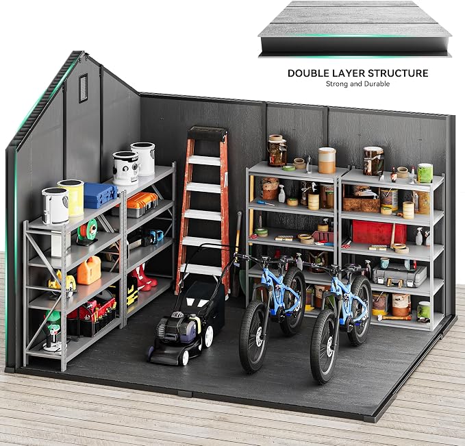 YITAHOME 8x10 FT Outdoor Storage Shed - Image 4