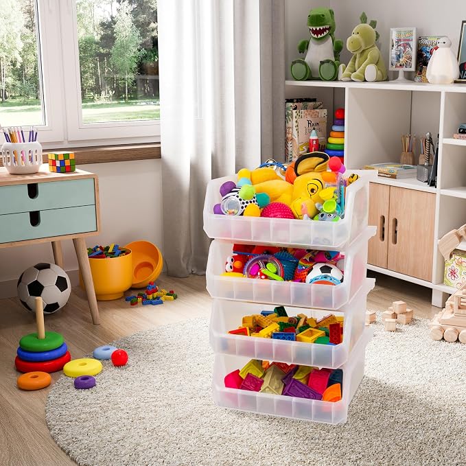 Plastic Containers for Organizing and Storage Bins for Closet, Garage or Pantry - Image 5