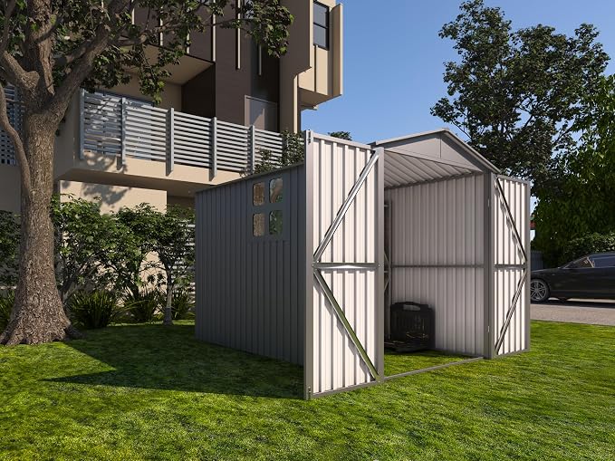 Motorcycle Steel Storage Shed by GDFStudio