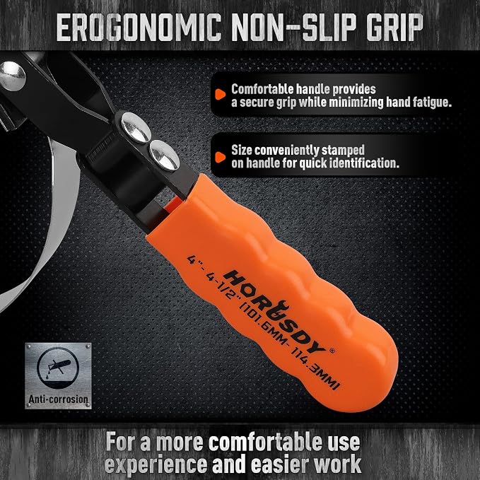 HORUSDY Large Swivel Oil Filter Wrench, Durable & Easy Operation - Image 5