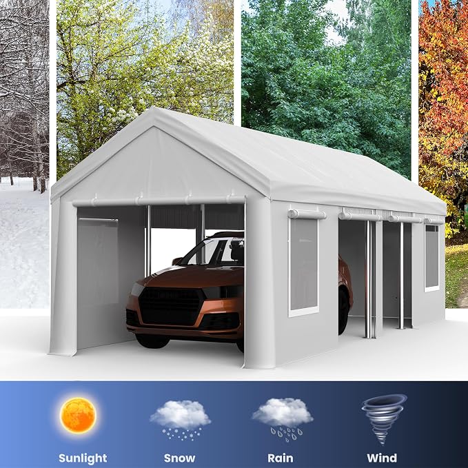 13x25ft Carport, Heavy Duty Carport - Image 6