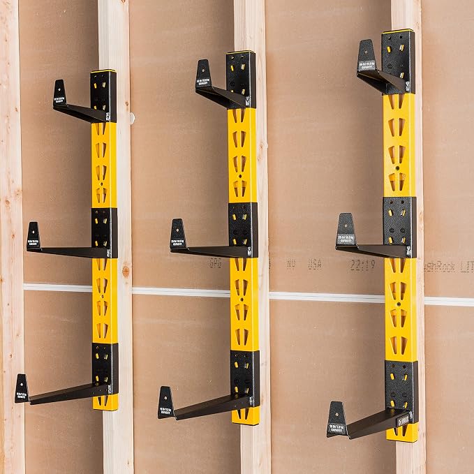 DEWALT 3-Piece Wall Mount Cantilever Wood and Lumber Storage Rack - Image 6