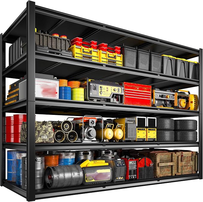 REIBII 60" W Garage Shelving 3000LBS Garage Shelving Heavy Duty Storage Shelves - Image 9
