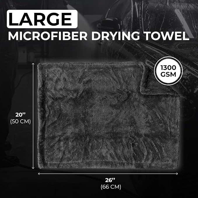 Large Car Drying Towel, 1300 GSM Professional Car Towel - Image 3