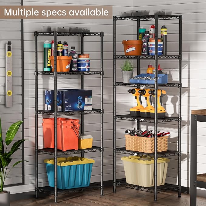 SINGAYE 5 Small Wire Shelves Kitchen Pantry Close Home Organizers and Storage - Image 8