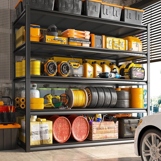 REIBII Garage Shelving 48.2" W Storage Shelves 3000LBS Metal Shelving Heavy - Image 7