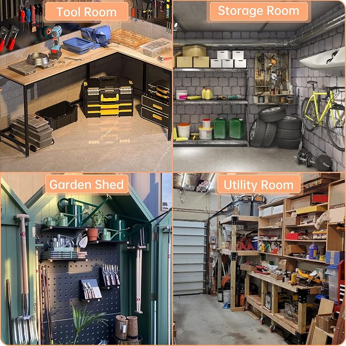 8X12FT Outdoor Metal Storage Shed, Lockable Weatherproof Garden Shed - Image 7