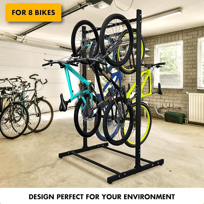 Freestanding 8 Bike Storage Rack - Image 7