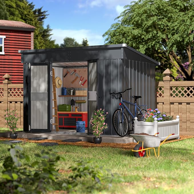 BlueWish 6'x10' Storage Shed, Outdoor Storage Shed - Image 6