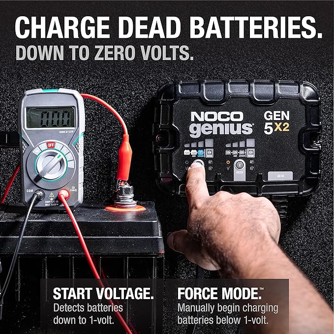 NOCO Genius GEN5X2: 2-Bank, 10A Onboard Battery Charger - Image 5