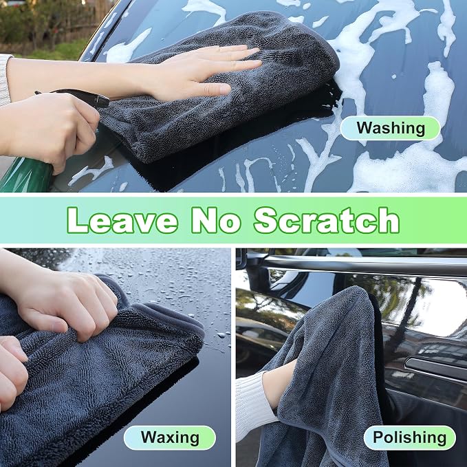 JOYMOOP Car Dry Towel, Quick Drying, Large Size, Microfiber Cleaning Cloth - Image 6