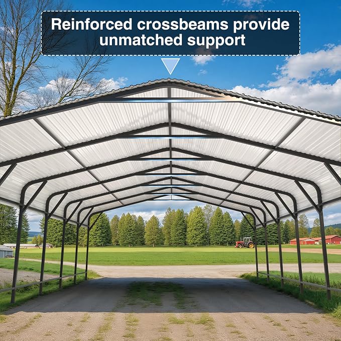 20x30 FT Metal Carport Canopy Heavy Duty - Image 5