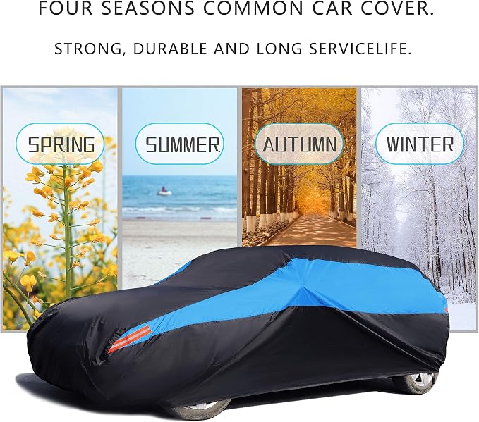 MORNYRAY Waterproof Car Cover All Weather Snowproof UV Protection Windproof - Image 6