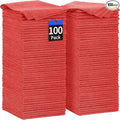 HOMERHYME Shop Towels Rags, 100 Pack Microfiber Cleaning Cloth Bulk Absorbent by HOMERHYME