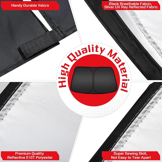 ARISMOTOR Windshield Sun Shade for Toyota Corolla Cross 2022-2025 2026 - Image 5
