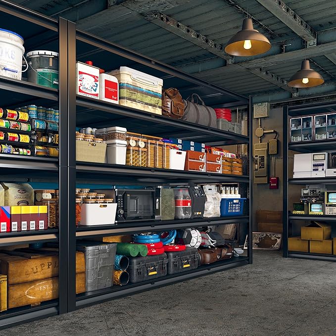 REIBII 60" W Garage Shelving Heavy Duty 3000LBS Storage Shelves Heavy Duty - Image 2