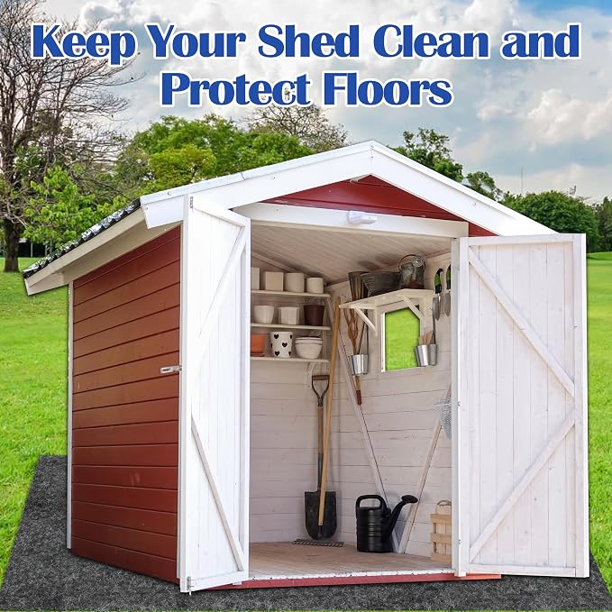 Ogrmar 6 x 8.2 FT Outdoor Storage Shed Mat, Waterproof Storage Shed Flooring Mat - Image 6