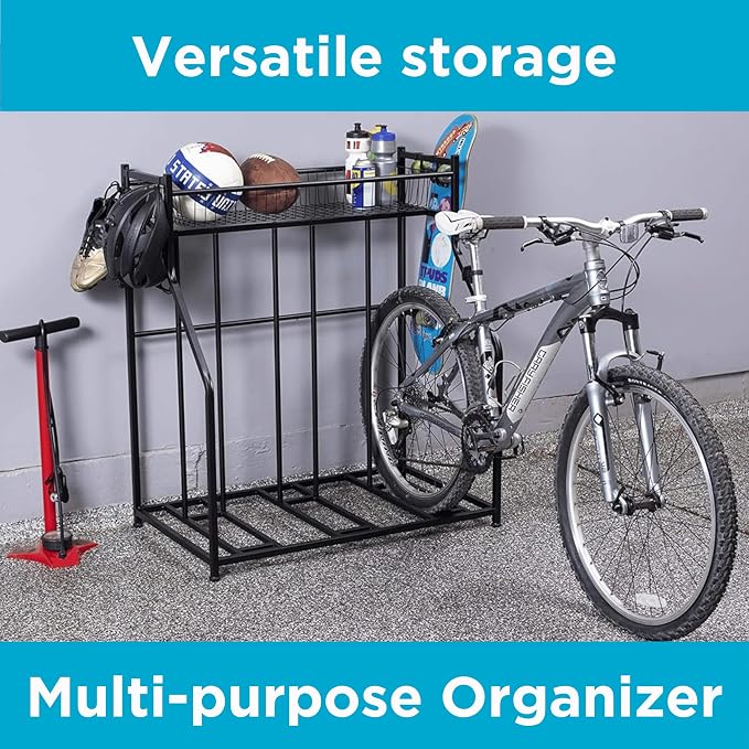 BIRDROCK HOME Bike Rack Garage Storage Floor Stand - Image 6