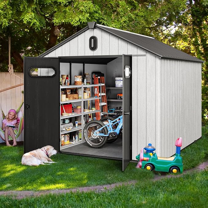 YITAHOME 8x10ft Outdoor Resin Storage Shed - Image 9