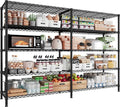 REIBII 1500LBS Storage Shelves Metal Shelving Unit 61.7''W Wire Shelving by REIBII