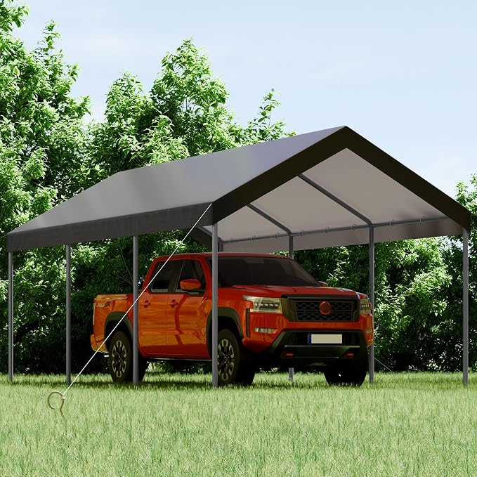 Shintenchi 10x20ft Heavy Duty Carport - Image 2