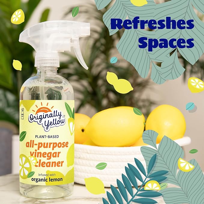 Originally Yellow Lemon Vinegar All Purpose Cleaning Spray | Distilled Cleaning - Image 9
