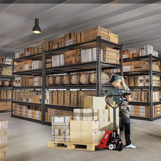 REIBII 2500LBS Garage Shelving 72''H Storage Shelves 40" W Metal Shelving 5 - Image 6