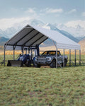 20'x20'x13' Metal Carport for 2 Cars, Heavy Duty Steel Frame for All Weather by GarveeLife