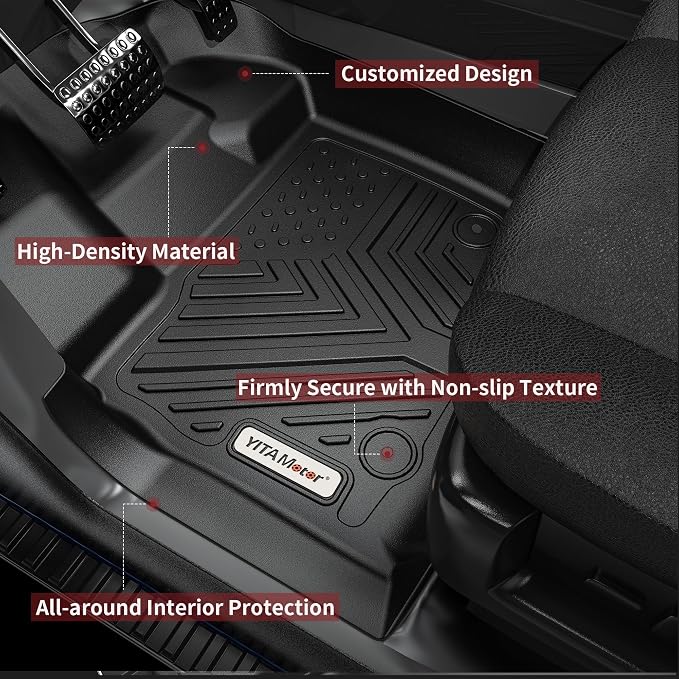 YITAMOTOR Floor Mats Fit for 2018-2024 Chevrolet Equinox/GMC Terrain, TPE All - Image 9