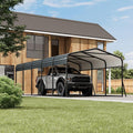12 x 24 FT Metal Carport with Galvanized Steel Roof, Heavy Duty Metal Roof by RELJOFUM