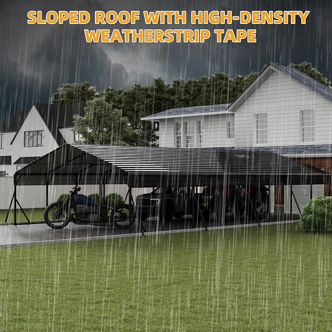 20' x 40' x 8.5' Heavy Duty Metal Carport - Image 8