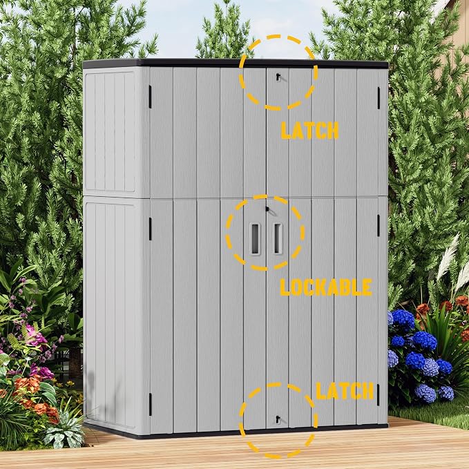 Plastic Outdoor Storage Cabinets, Vertical Sheds&Outdoor Storage - Image 8