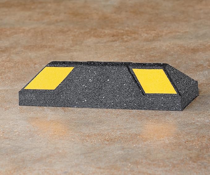 Rubberific Heavy Duty Rubber Parking Stop Durable Easy to Install Reflective - Image 6